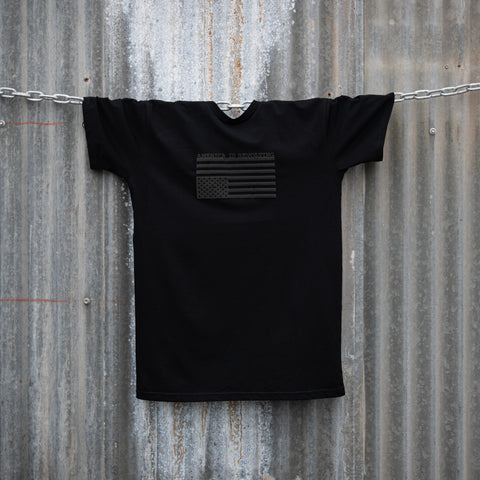 FLIPPED T-shirt - black on black