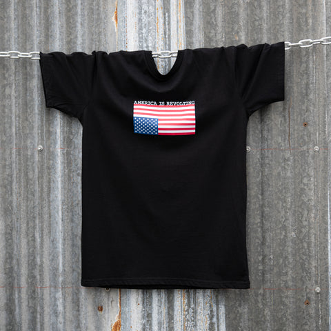 FLIPPED T-shirt - USA on black