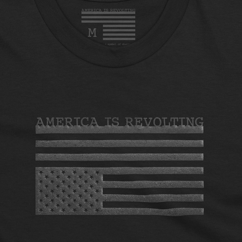 FLIPPED T-shirt - black on black