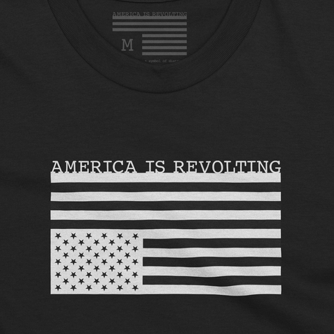 FLIPPED T-shirt - white on black