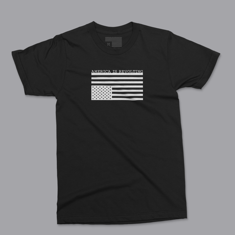 FLIPPED T-shirt - white on black